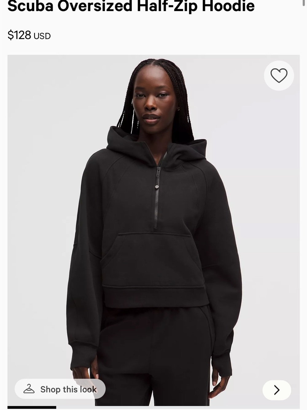 Lululemon Scuba Oversized Half-Zip Hoodie
Size S/XS